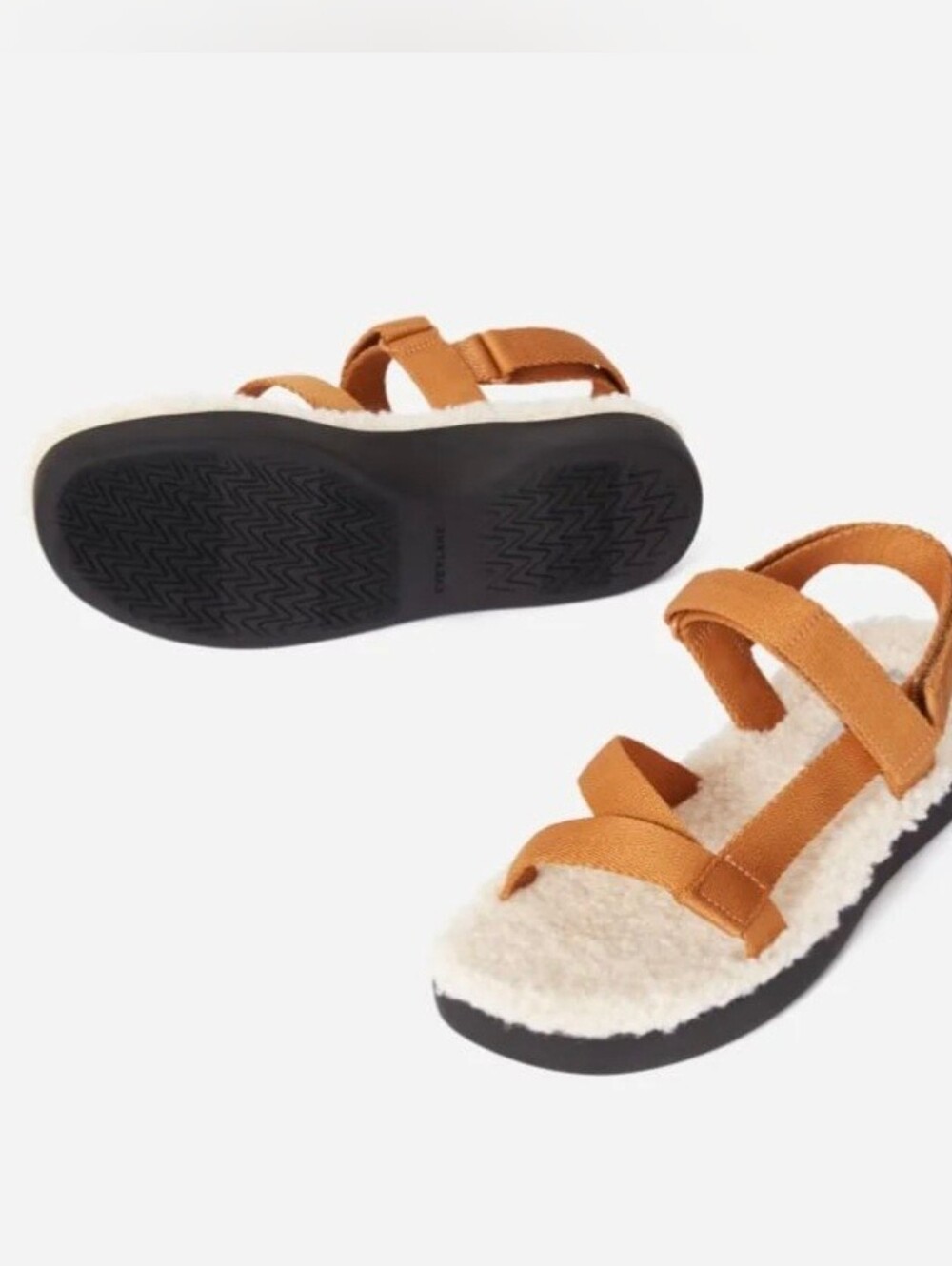 Everlane ReNew Teddy Sport Sandals Womens 7 Gorpcore Cozy Minimalist NIB